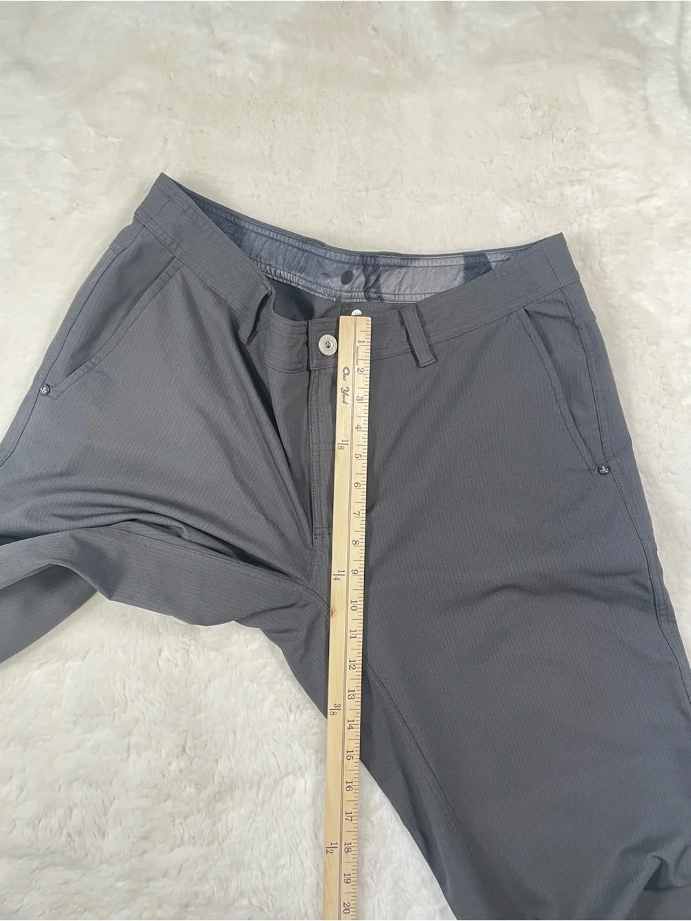 lululemon athletica Men's Charcoal Performance Chinos, Size 36